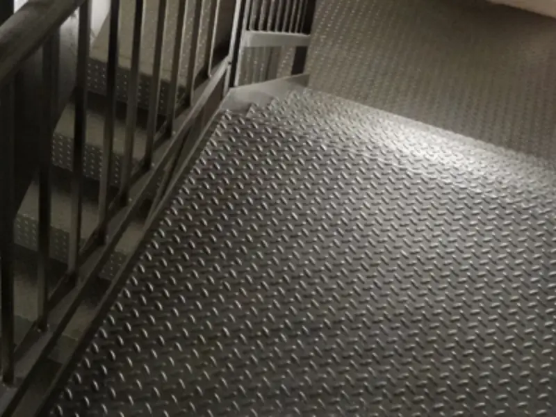 Checkered Plate Stair Treads