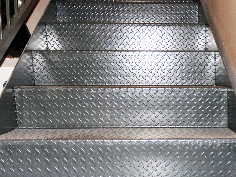 Checkered Plate Stair Treads