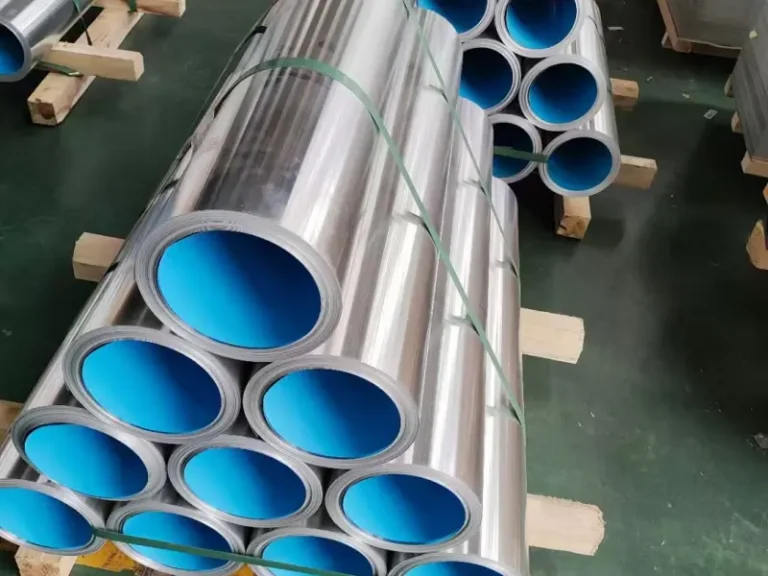 Embossed aluminum surface with stucco pattern