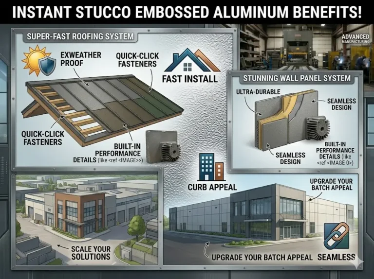 Stucco Embossed Aluminum Sheet for Roofing and Wall Panels
